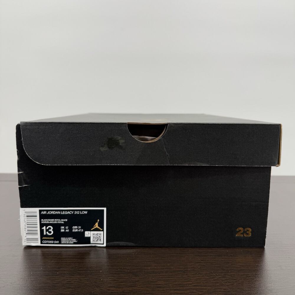 Jordan Men's Low-Top Sneakers in Black, Royal Blue, Gray - Picture 11 of 16